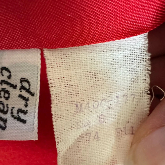 Pendleton Women’s Vintage Pure Virgin Wool Christmas Red Blazer Jacket Size 8 - Picture 9 of 13